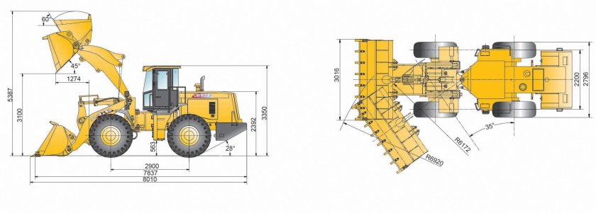 Фронтальный погрузчик Shantui sl60w