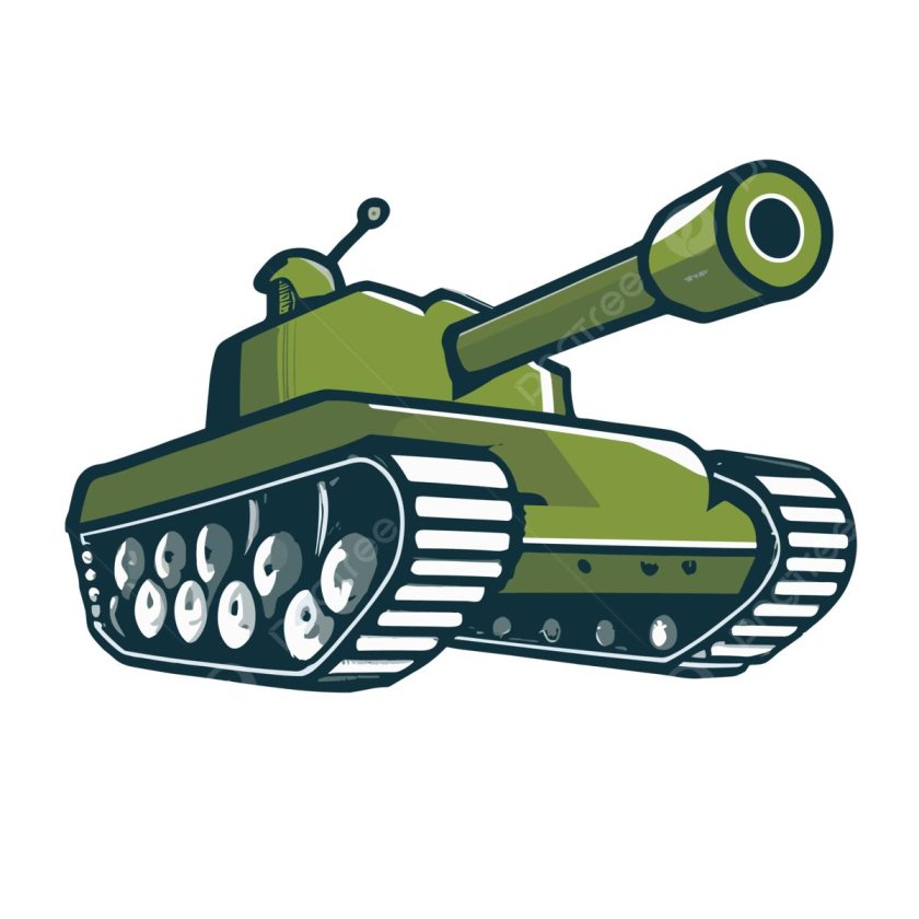 Танк на прозрачном фоне