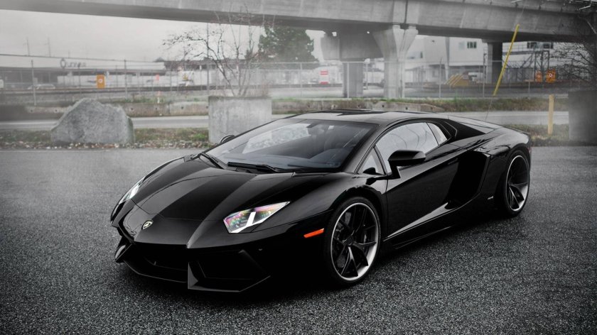 Lamborghini aventador black