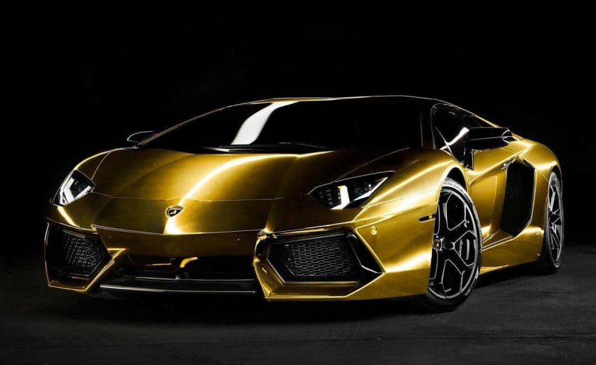 Lamborghini Aventador lp700-4 Золотая