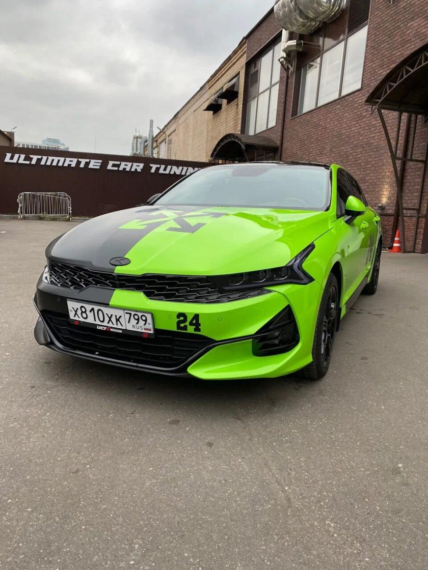 Kia k5 тонировка фар