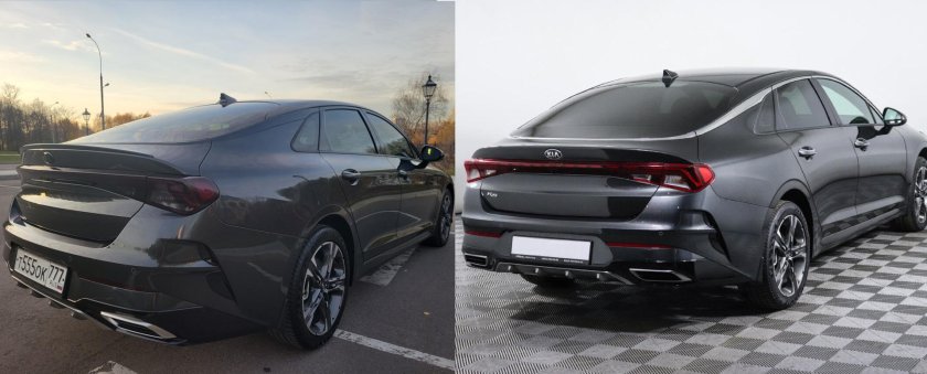 Kia k5 антихром молдингов