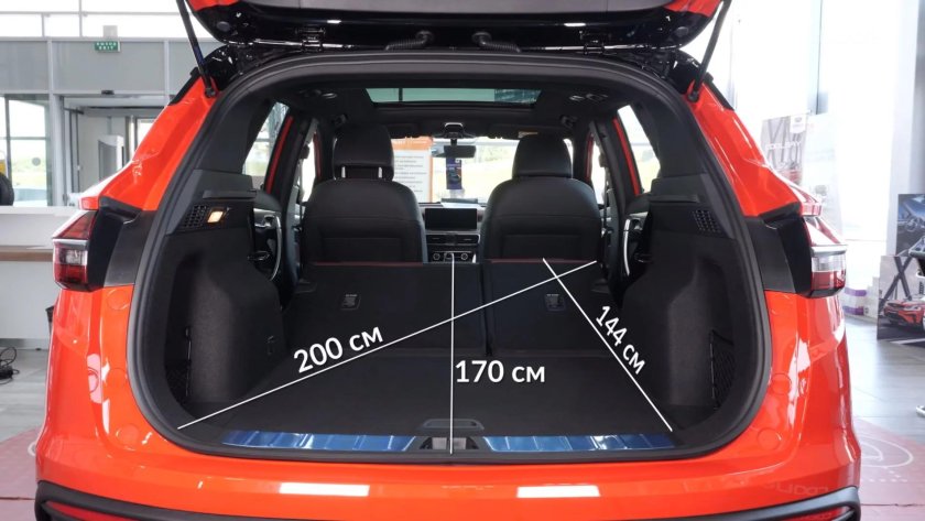 Geely Coolray размер багажника