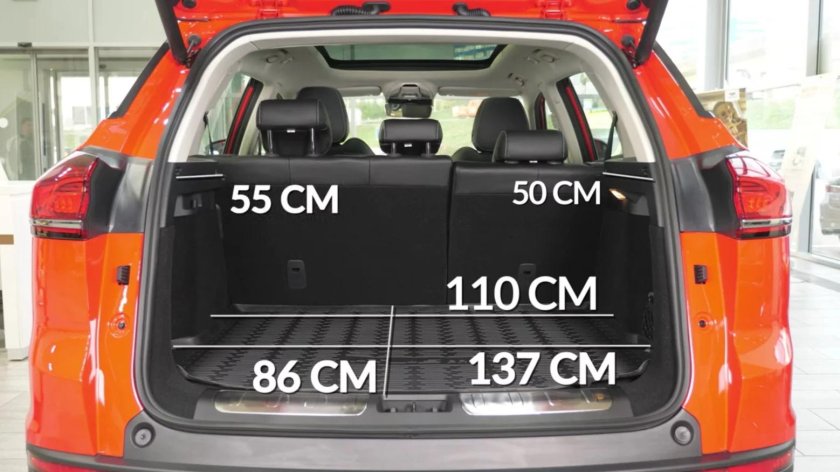 Geely Atlas Pro габариты багажника