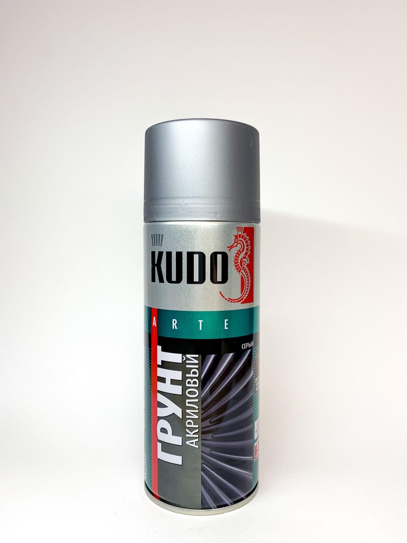 Kudo грунт универсальный акриловый серый 520 мл. Ku-2101