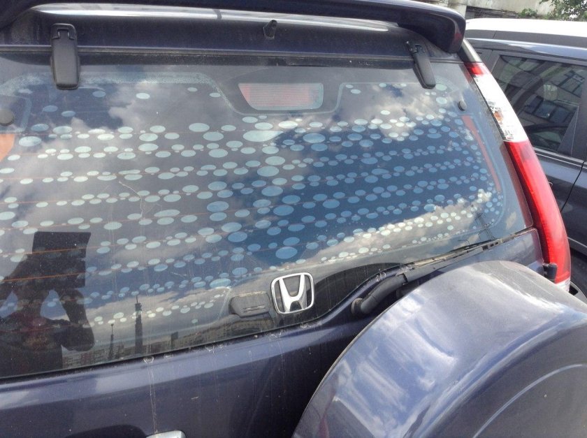 Пузыри на пленке тонировке