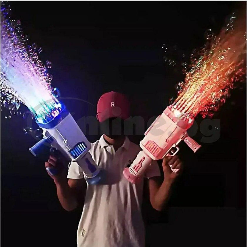 Пистолет который стреляет мыльными пузырями