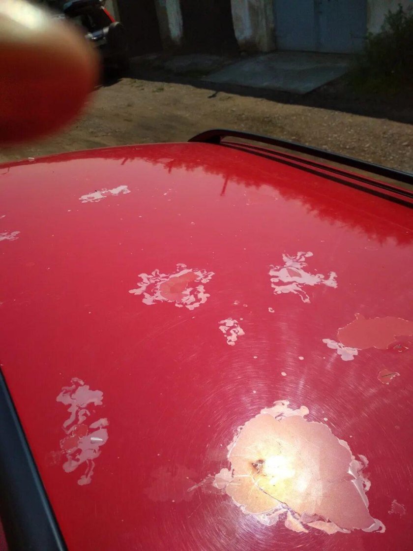 Выгоревшая краска на авто