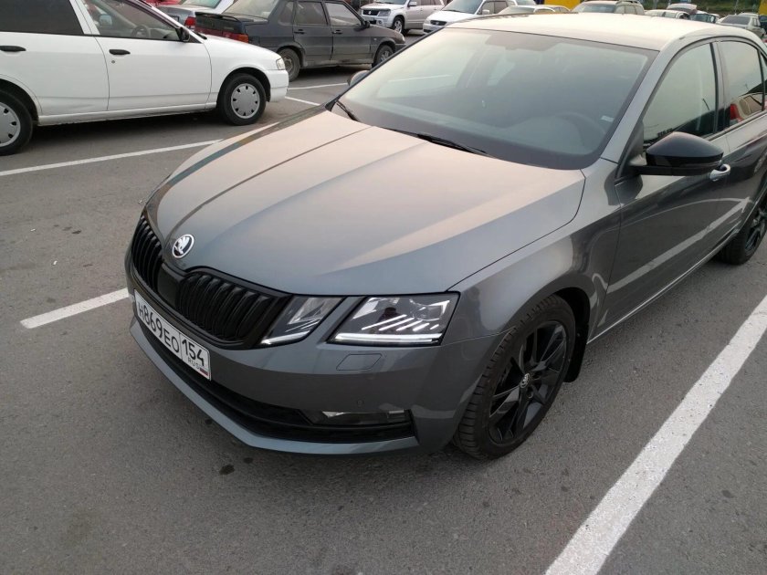 Заниженная Шкода Октавия а7