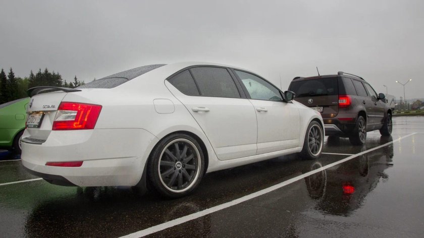 Skoda Octavia a7 занижение -40