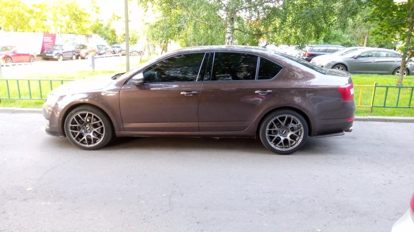 Octavia a7 занижение -30