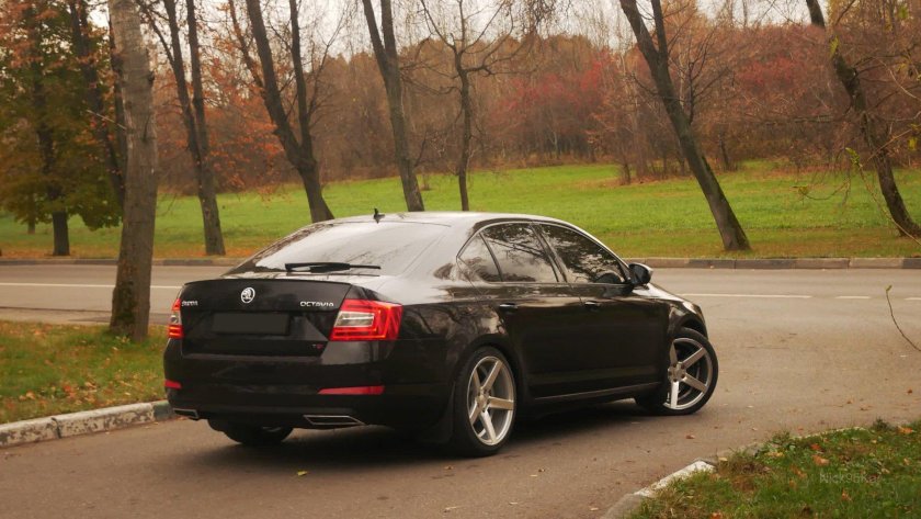 Skoda Octavia a7 занижение -35