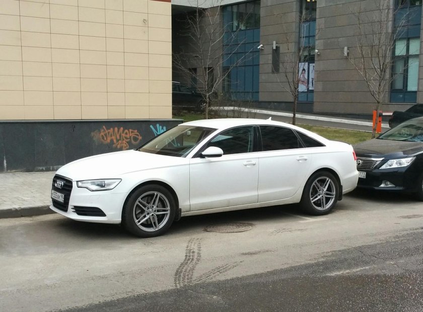 Audi a6 c7 белая диски