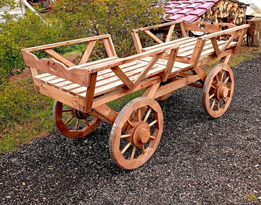 Деревянная тележка