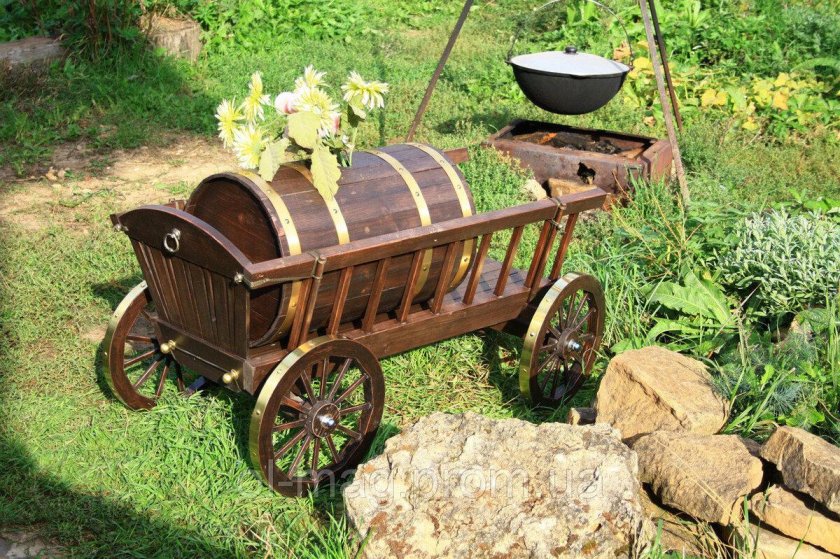 Телега декоративная