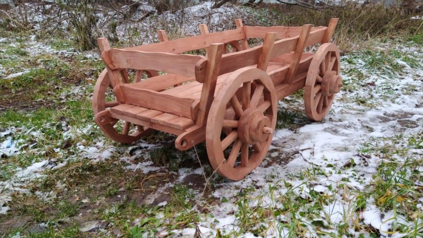 Декоративная телега для сада