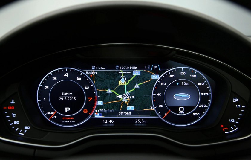 Audi a4 b9 цифровая приборная панель