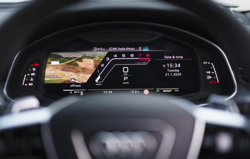 Audi rs6 приборная панель