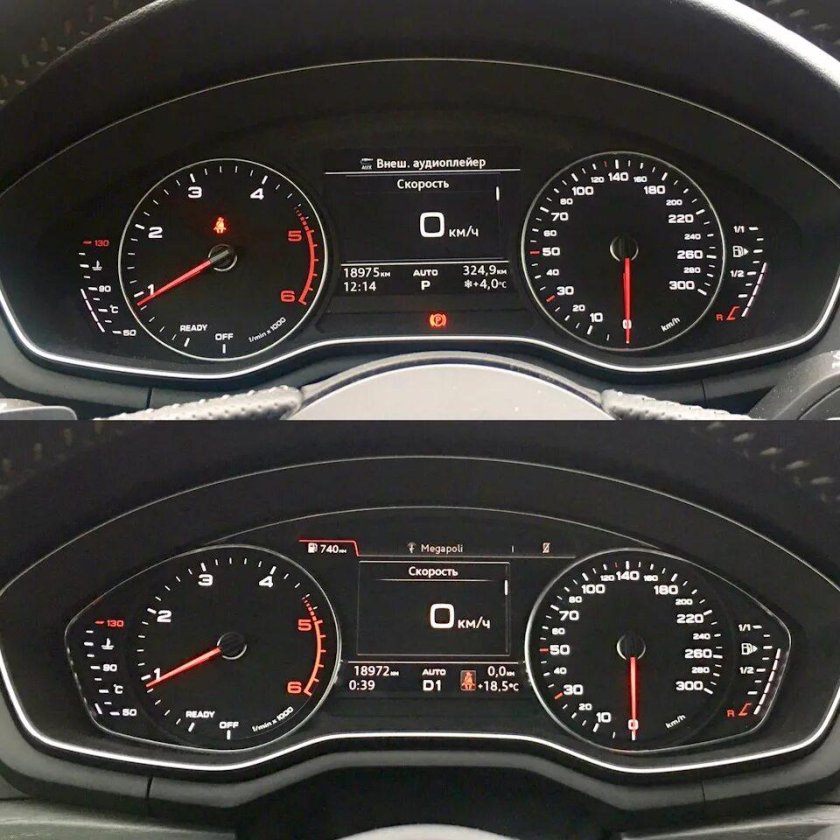 Audi a4 приборка