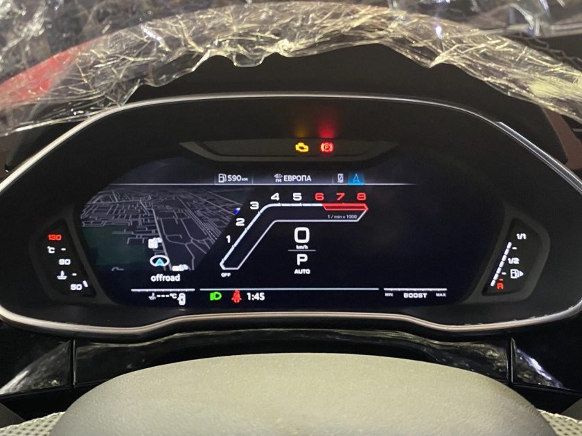Audi q3 цифровая приборная панель