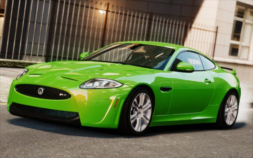 Jaguar XKR зеленый