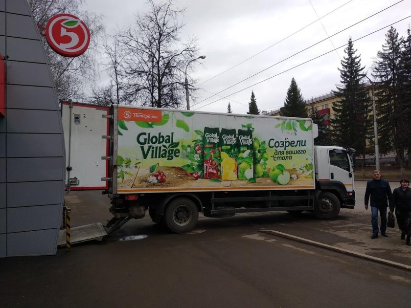 Фура Пятерочка Глобал Виладж