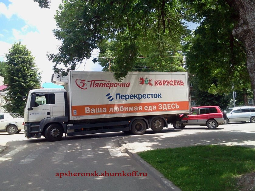 Грузовик ман Пятерочка