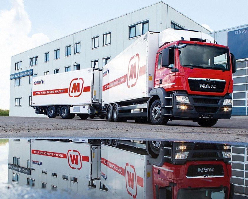 Грузовик ман ТГС магнит