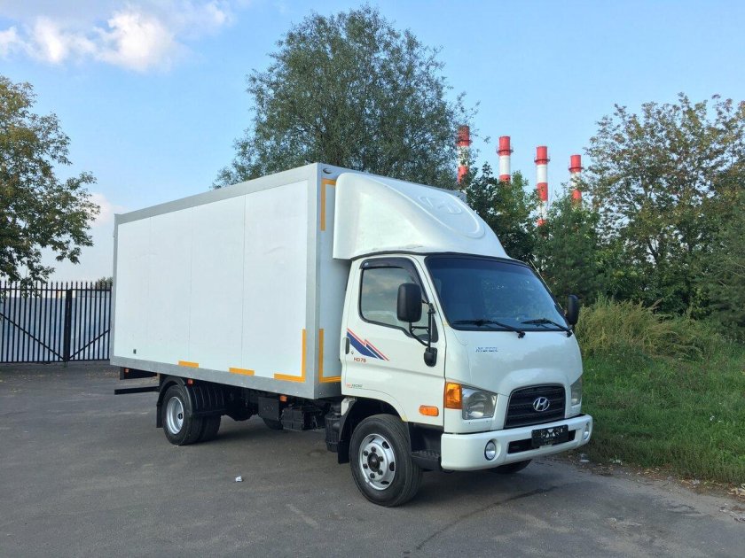 Hyundai hd78 изотермический фургон