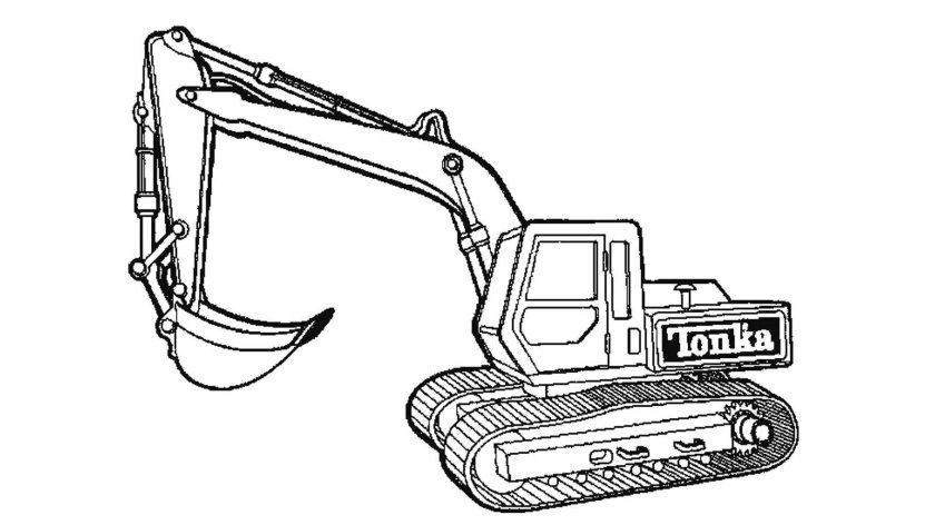 Раскраска экскаватор