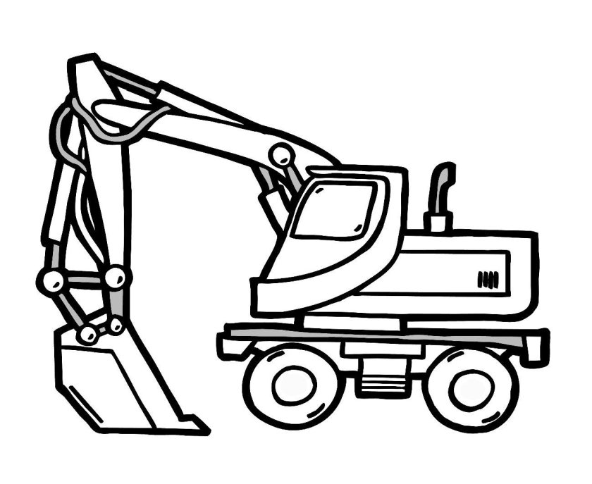 Раскраска строительная техника