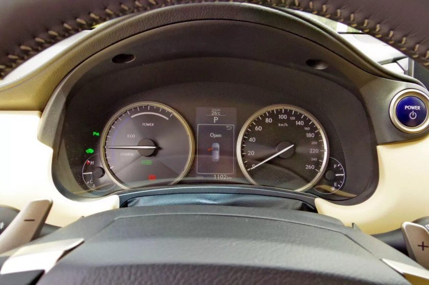 Lexus NX панель приборов
