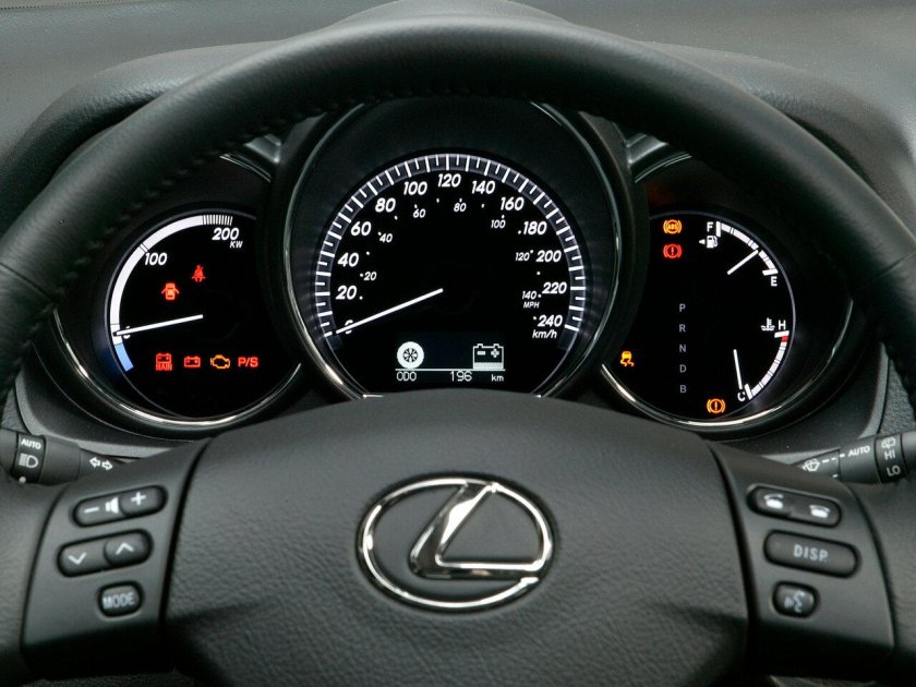 Lexus rx350 панель приборов
