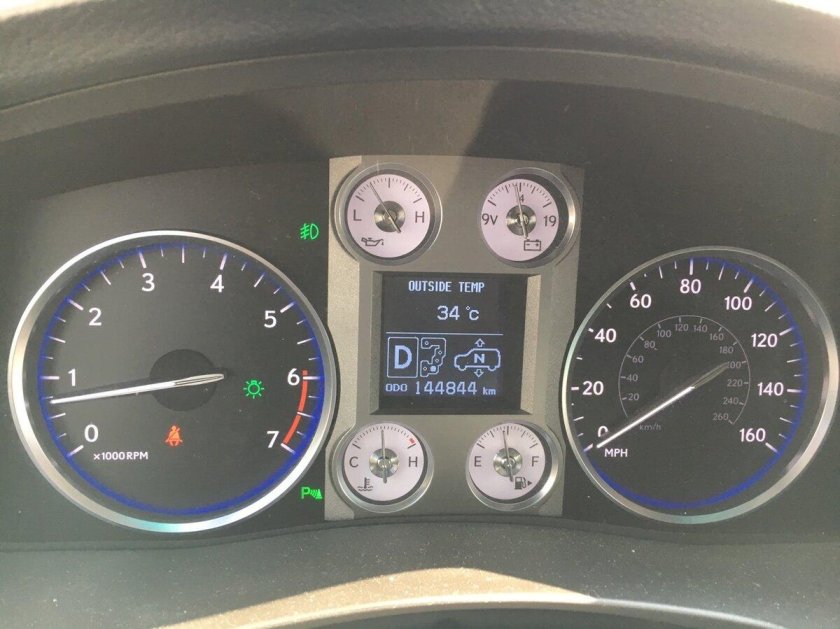 Lexus LX 570 приборная панель