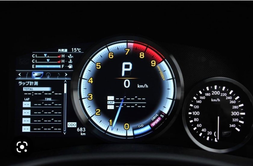 Lexus GS F приборная панель