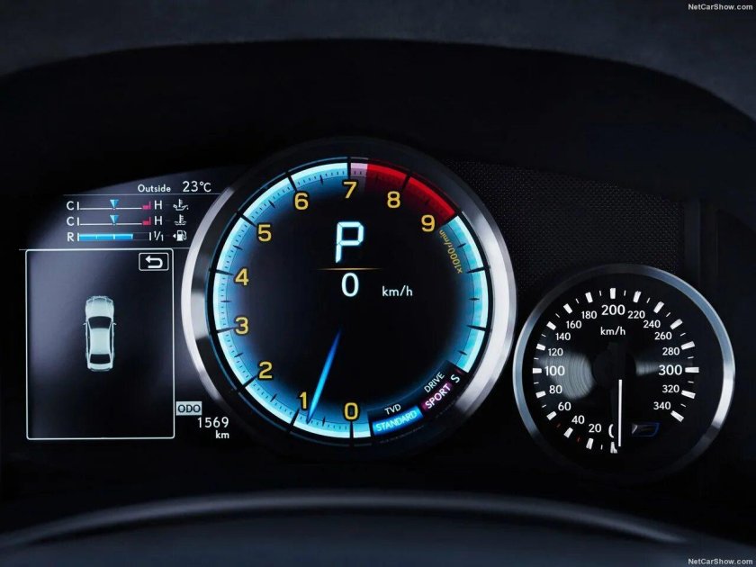 Лексус GS приборная панель