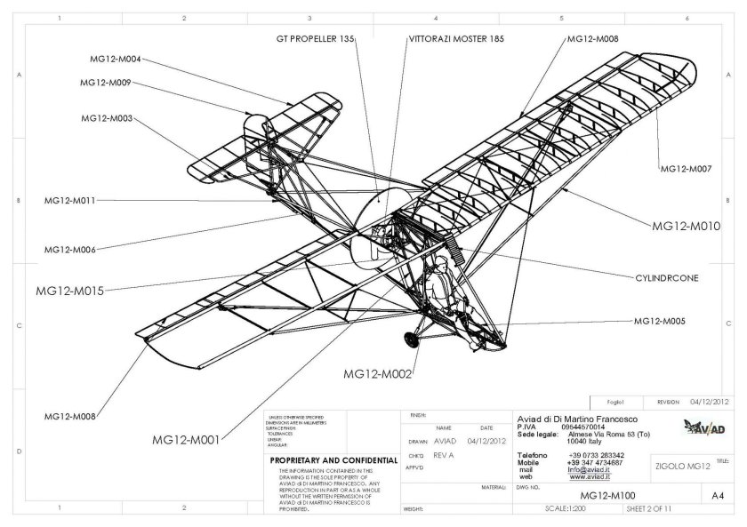 Ультралайт самолет-Kolb Ultrastar чертежи