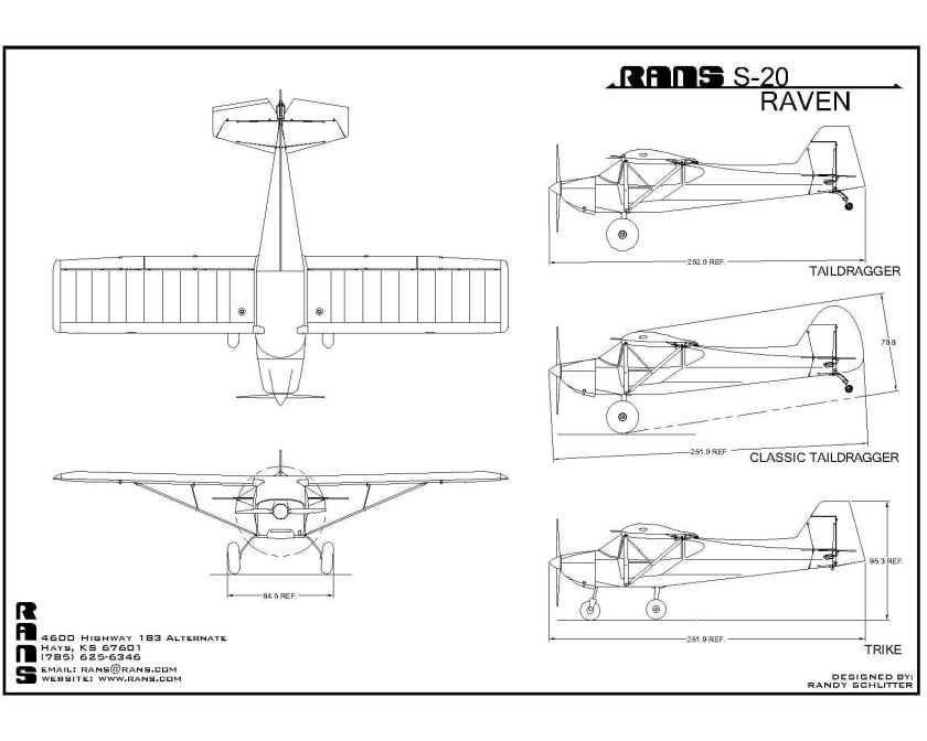 Rans s-18 Stinger II чертежи