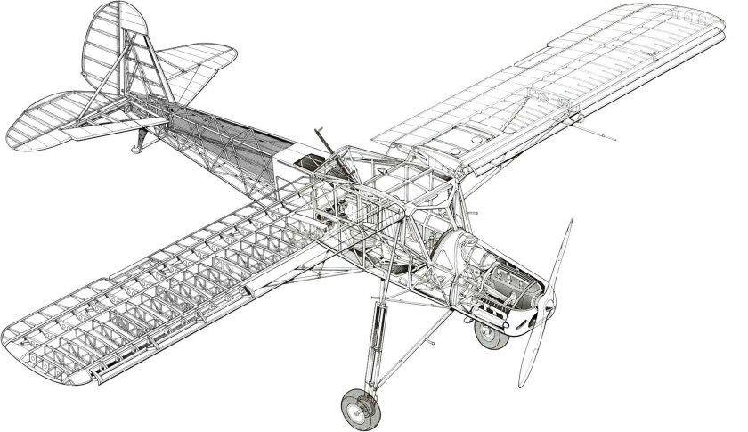 Fieseler Fi 156 Storch кабина