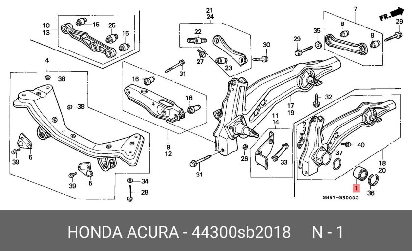 Задняя подвеска Хонда ek3
