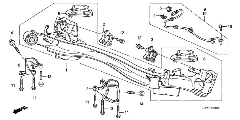 Передняя подвеска Хонда Фрид