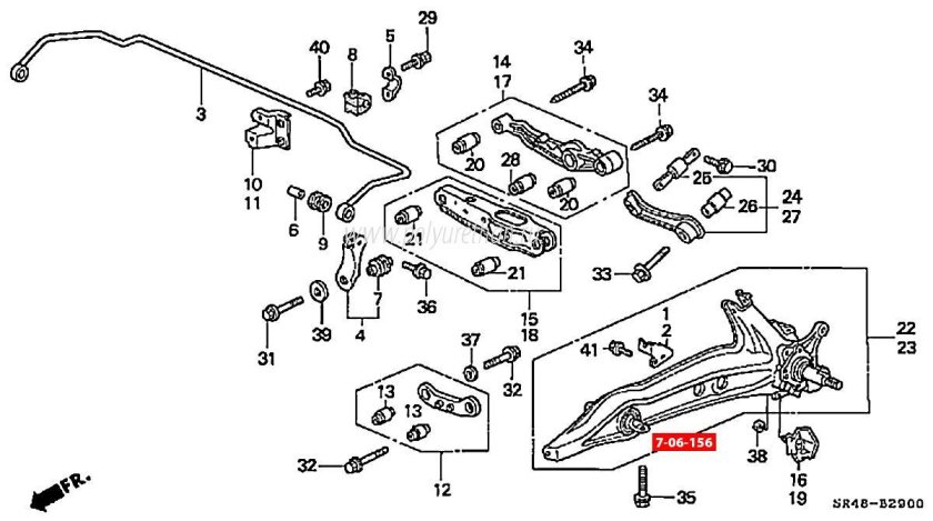 Стабилизатор передней подвески Хонда СРВ 2