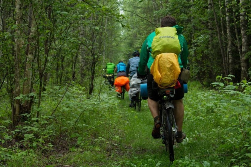 Путешественник на велосипеде