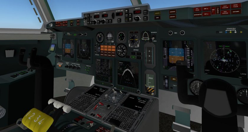 Кабина самолета ил 96