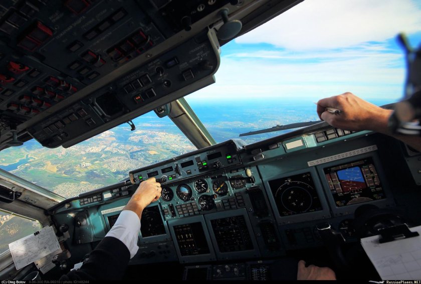 Ил-96 кабина