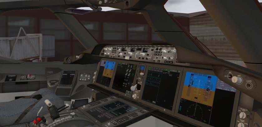 Ил 96 400 кабина пилота