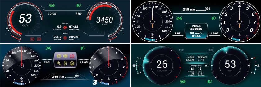 Тюн авто приборная панель Веста