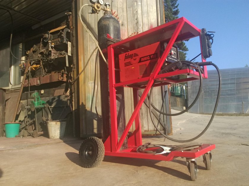 Тележка для полуавтомата с баллоном 40 литров чертежи