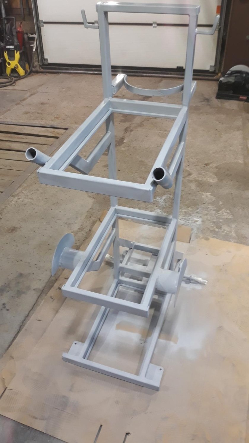 Тележка для сварочного полуавтомата с баллоном чертеж