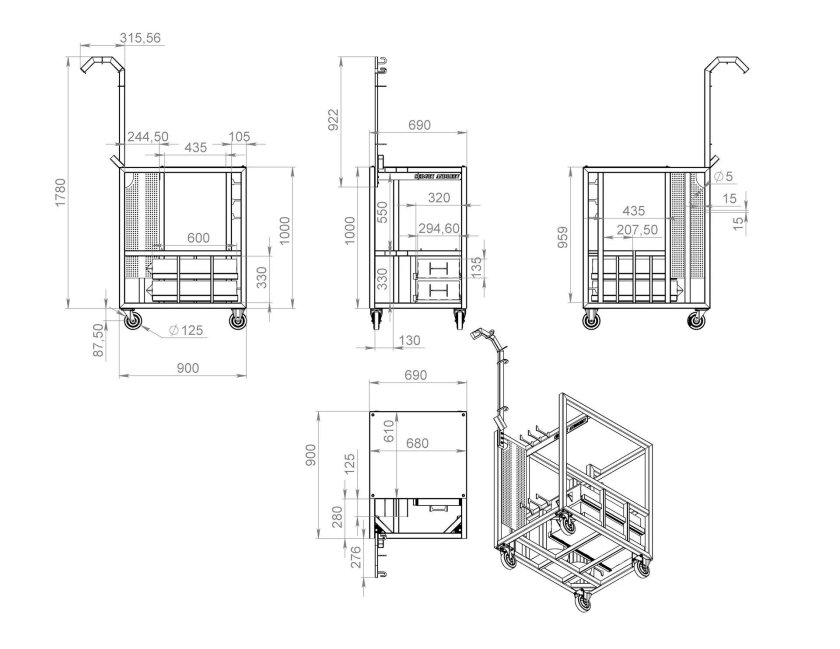 Сварочная тележка для полуавтомата чертеж